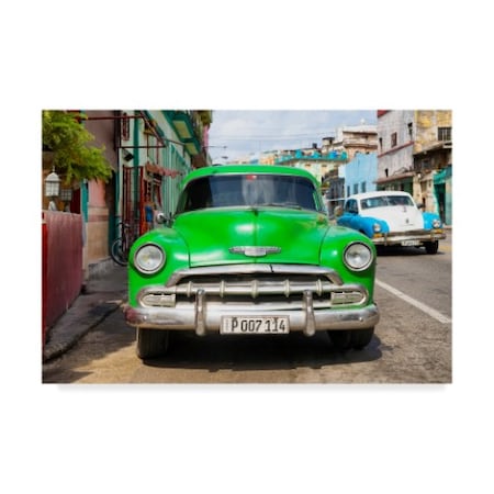 Philippe Hugonnard 'Green Chevy' Canvas Art,12x19